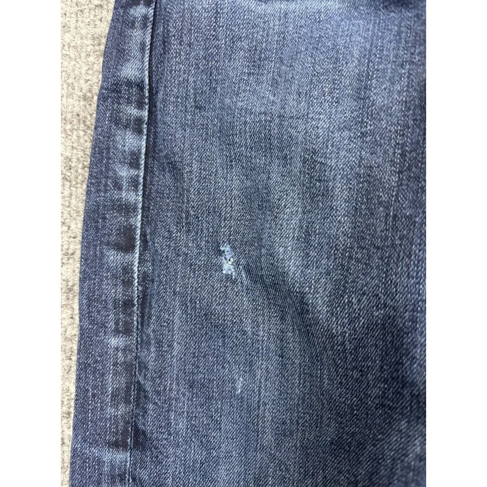 Neuw Iggy‎ Skinny Jeans Mens 28x32 Dark Wash Denim Stretch Button Fly Distressed